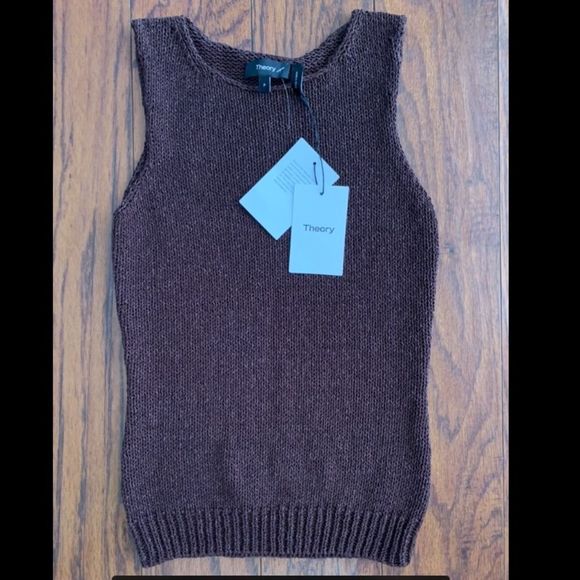 NWT Theory sleeveless shell sweater vest - Picture 7 of 8